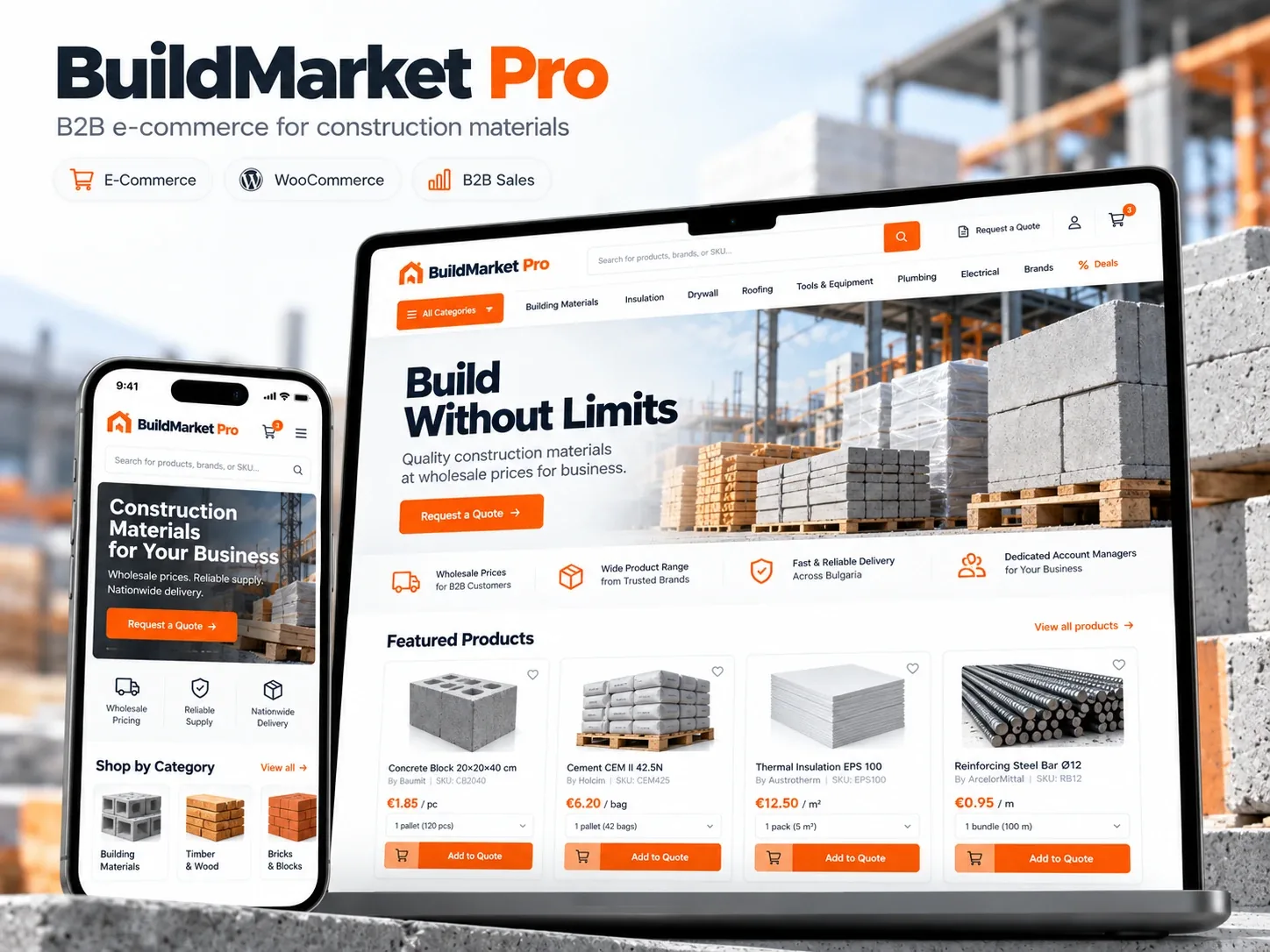 BuildMarket Pro — B2B-магазин будівельних матеріалів